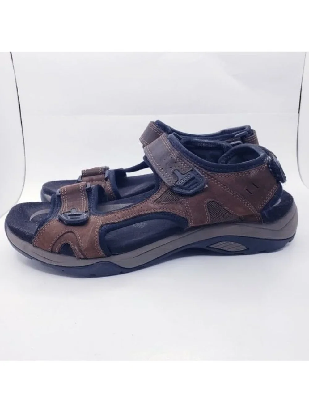 Abeo Davenport Biosystem Brown Trail Hiking Comfort Sandals Men's Size 9